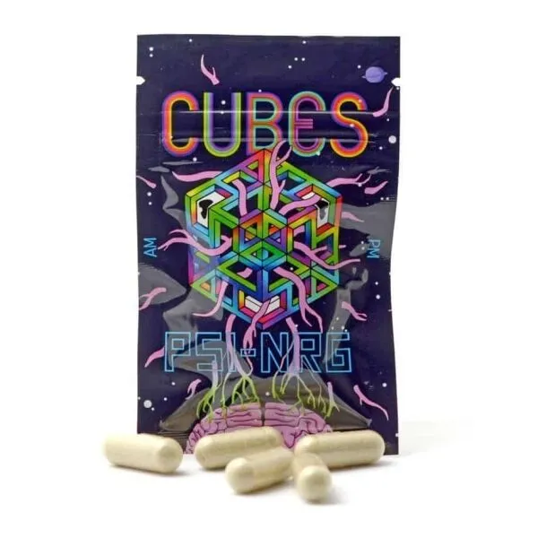 Cubes PSI-NRG Magic Mushroom Capsules - Image 2