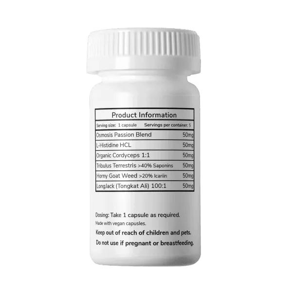 Osmosis Passion Magic Mushroom Capsules 50mg - Image 2