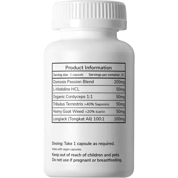 Osmosis Passion Mushroom Microdose Capsules (200mg) - Image 2