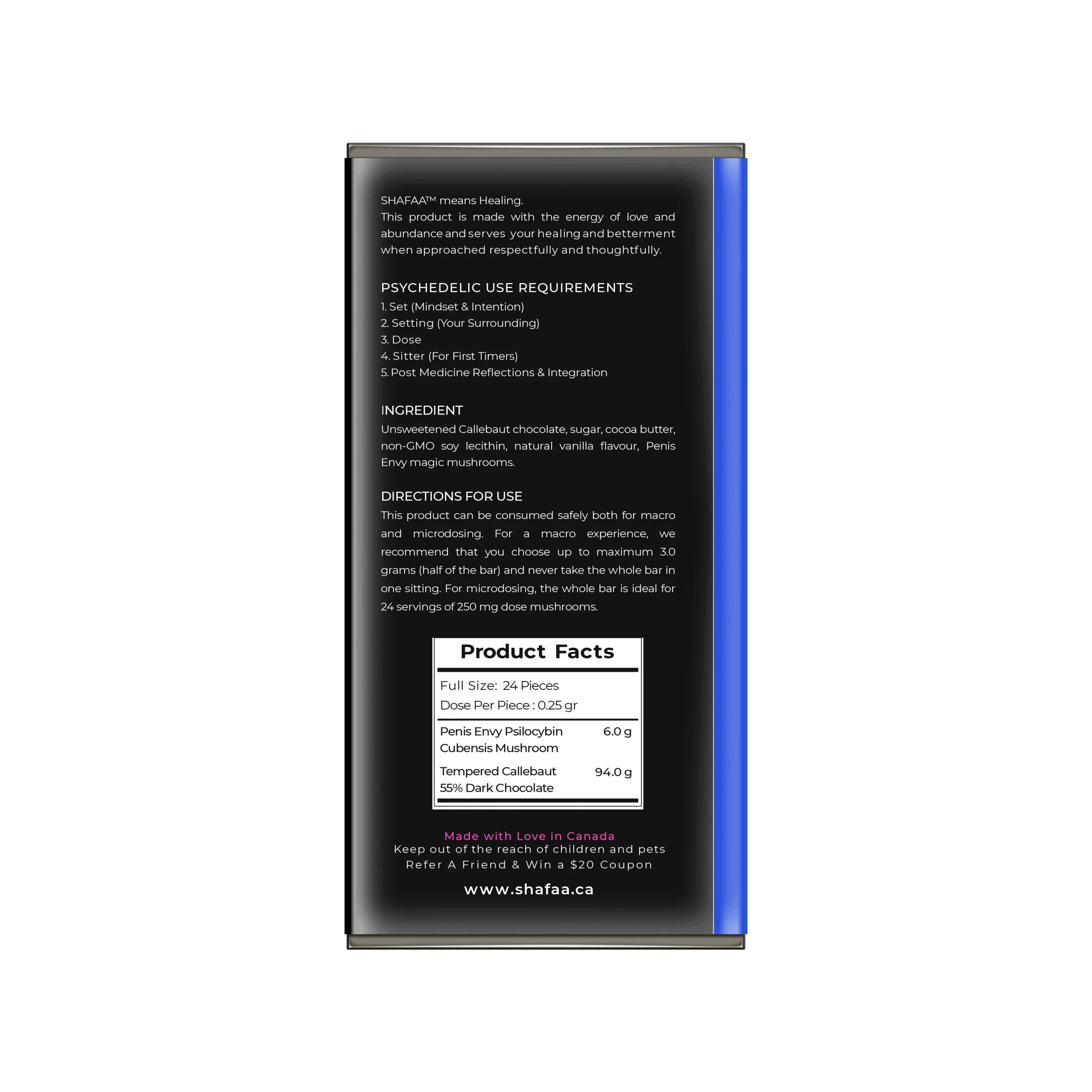 SHAFAA’s Penis Envy Magic Mushroom Chocolate Bars - Image 4