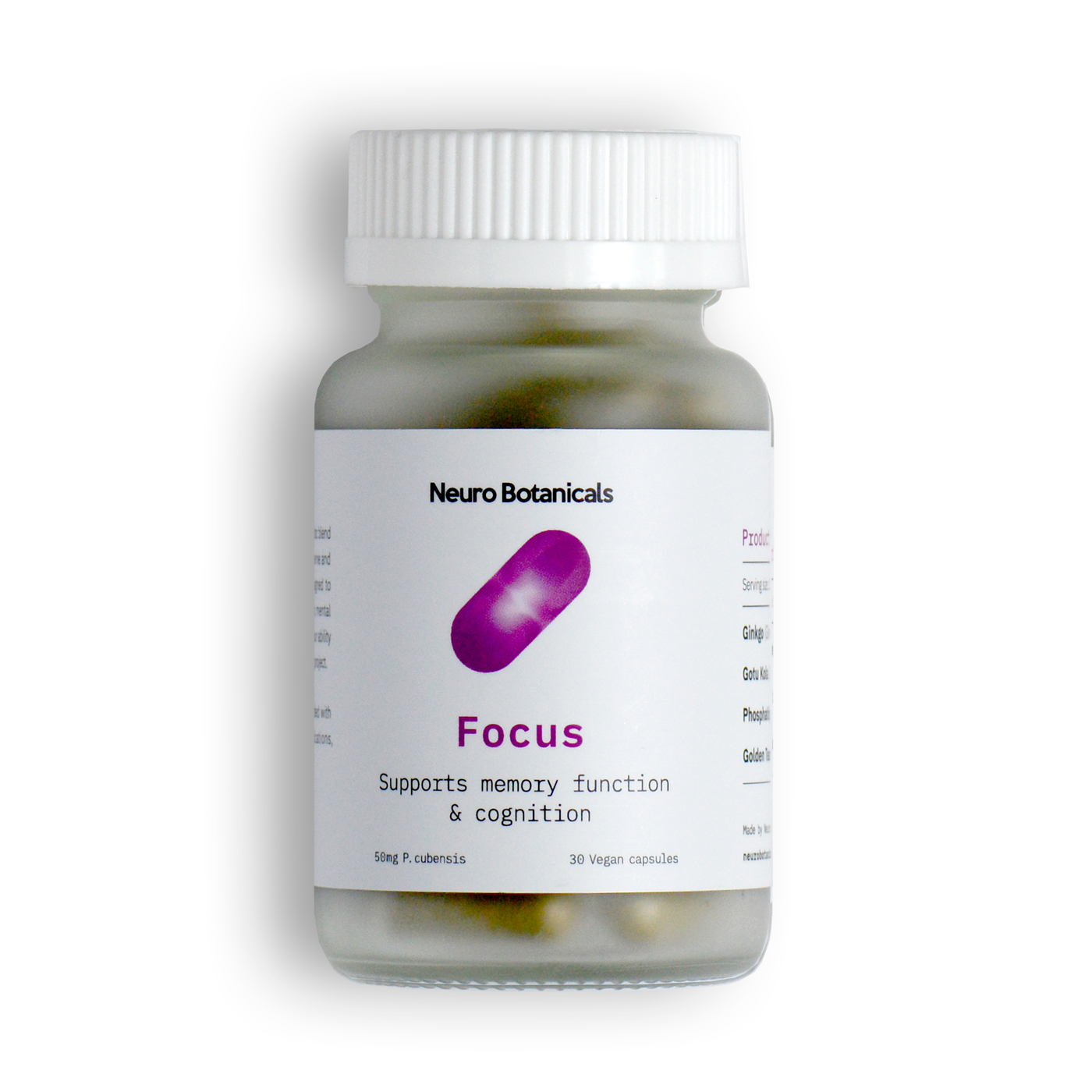 Neuro Botanicals Focus Mushroom Capsules