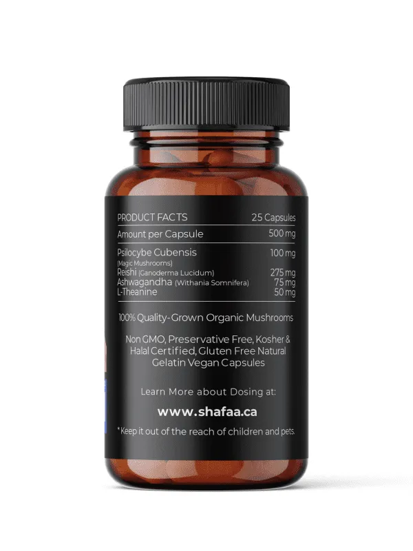 SHAFAA Balance: Optimal Mushroom Microdose Capsules - Image 2
